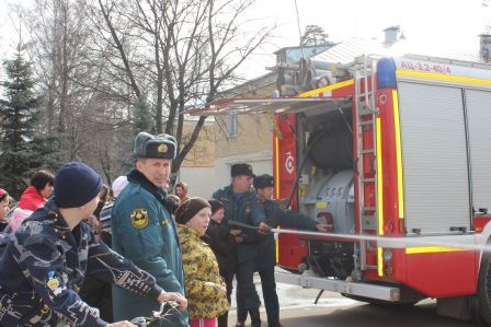 В центре прошли тренировочные пожарно-тактические учения